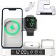 4in1 indukciós töltőállomás Apple iPhone/Watch/AirPods készülékekhez, 15W